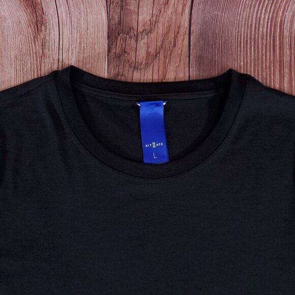 Kit and Ace Womens Size Large Black Long Sleeve Crewneck T-Shirt Tee Top - Picture 7 of 12